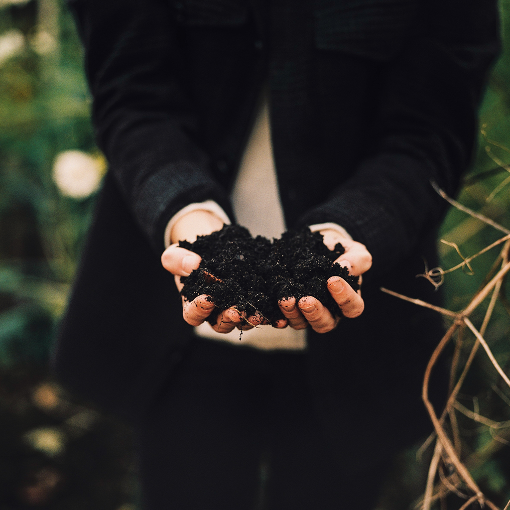 Biologische bemeste compost